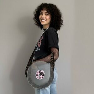 Kitty K (LOL Surprise OMG) MEOW Record Shoulder Bag w/ Leopard Strap